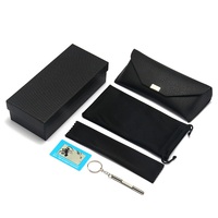 Sunglasses and eyeglasses hard shell case + extra kit HD2022011