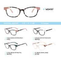 Plastic frames for glasses acetate material WD4197