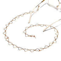 Металлическая маленькая цепочка для очков ручной работы из высококачественного металла с ромашками GL1193