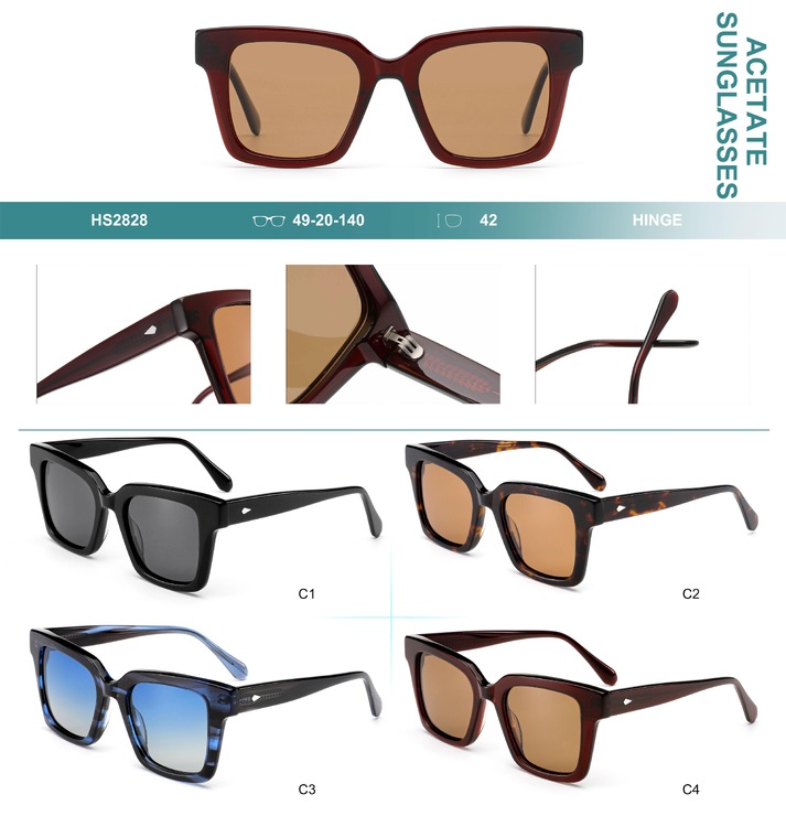 Поляризационные солнцезащитные пластиковые очки из материала ацетат Big City HS2828