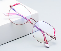 Оправа металлическая с линзами блю-блокерами MORE 3015