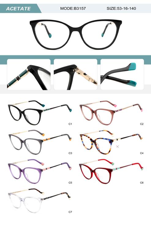 Оправа пластиковая из ацетата женская с флексом B3157-DA