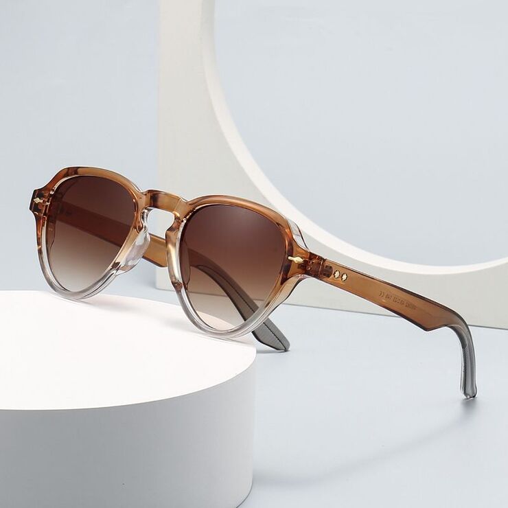 Пластиковые солнцезащитные очки в круглой оправе Elit 6062-EL