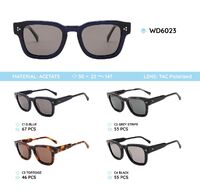 Plastic acetate frame polarized sunglasses WD6023