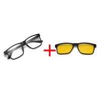 TR90 plastic frame + polarized sun protection magnet clip-on El Dorado EL2202