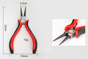 Round nose pliers with thick handles 12*9.4 cm 1184-I