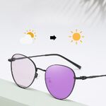 Очки металлические фотохромные с защитой от синего света 9650-GT