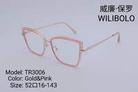 Metal +TR90 ultrathin frames with flex hinges Wilibolo TR3006