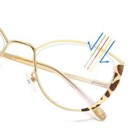 Metal glasses with blue light and UV protection 9715-GT