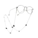 Metal non-slip chain, with pearl beads, for glasses and masks GL583