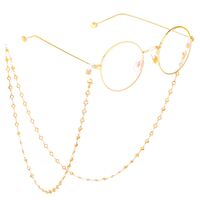 Metal non-slip chain, with glass beads, for glasses and masks GL335