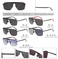 Polarized metal + carbon fibre sunglasses with nylon lenses for men Romonis P8977-R