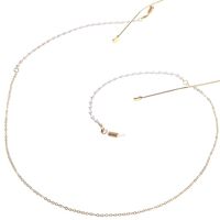 Metal non-slip gold chain with pearl for glasses and masks GL087
