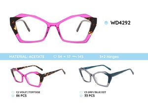Plastic acetate eyeglasses frame for women WD4292