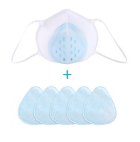 Protective mask with filter, 115 *12 mm