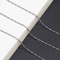 Silver-colored metal non-slip chain, for glasses and masks GS017