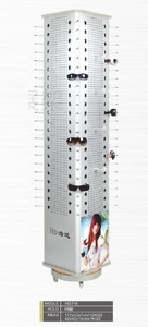Glasses rotating floor stand with 88 slots HD716