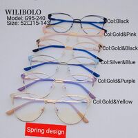 Metal ultrathin frames Wilibolo, with spring hinges G95-240