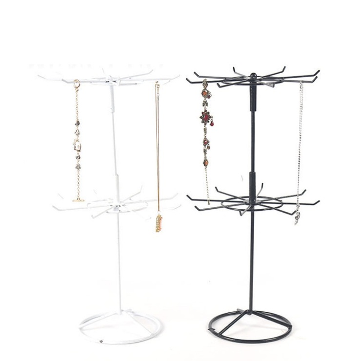 Desk two-level collapsible stand for accessories and chains