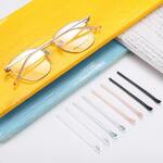 Silicone glasses sleeves 1809, length 74 mm, round hole Ø1.4 mm (price for a  pair)