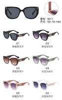 PC plastic sunglasses with metal hinge 6011W