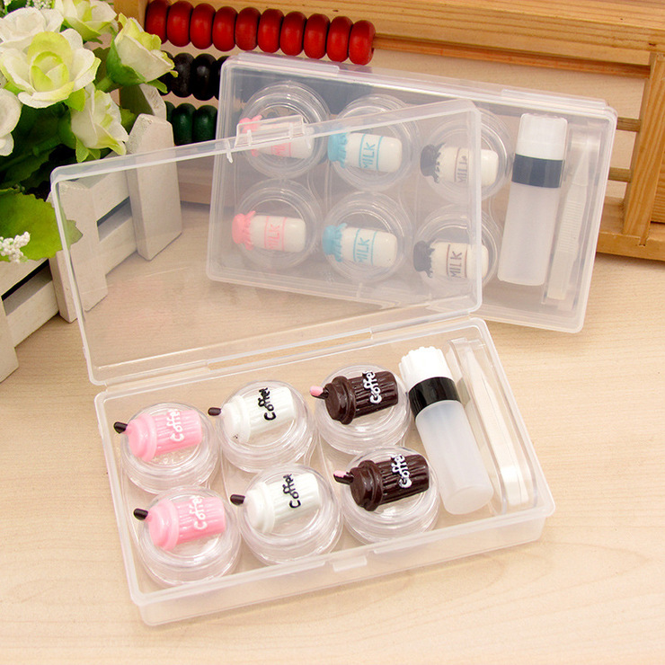 Mini set with contact lens cases XF890, 3pcs