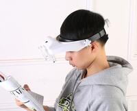 Binocular magnifier with backlight 81000S, magnification 1.5 / 2 / 8