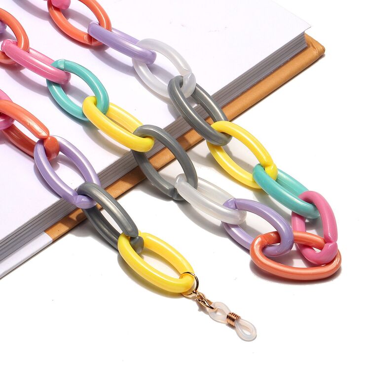 Stylish glasses chain with hearts GB125