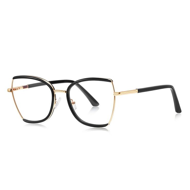 Оправа женская металлическая + пластик TR90, линзы-блюблокеры с защитой от ультрафиолета и синего света More FCS3158