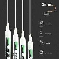 White oil-based indelible quick-drying marking pen for various surfaces