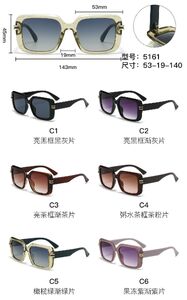 PC plastic sunglasses with metal hinge 5161W