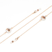 Металлическая цепочка для очков с кулоном 