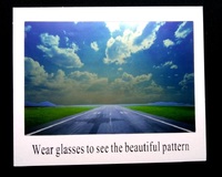 Карта для определения поляризации в очках 002, 15*10 см