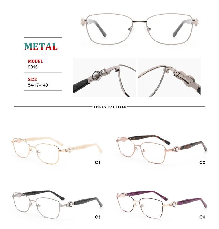 Metal frames for glasses with spring hinges Big City RD9016