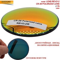 Polarized plastic lenses Ø75 mm POLARIZED LENS REVO-2 (price is for 1 pair)
