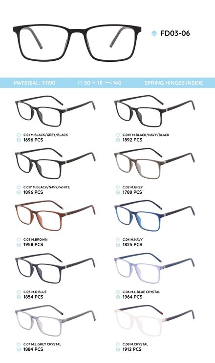 TR-90 plastic frames for glasses FD03-06