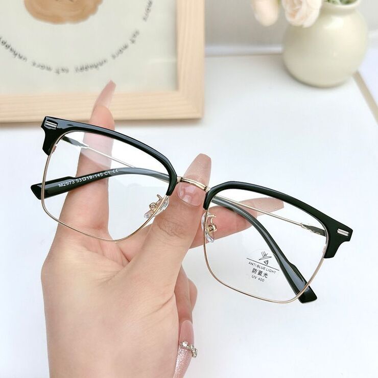 Combined frame (metal + TR90) with Blue Ray Cut protection lenses MAMO M2973