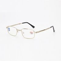 Очки складные металлические для чтения с защитой Blue ray cut QFA-180, диоптрии от +1.00 до +4.00, РМЦ=62-64