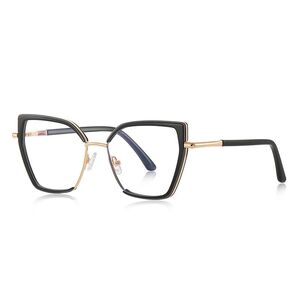 Оправа женская металлическая + пластик TR90, линзы-блюблокеры с защитой от ультрафиолета и синего света More FCS3154