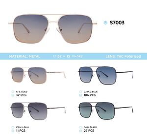 Metal frames polarized sunglasses S7003