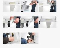 Motorized table with a lifting mechanism 3D-3