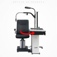 Рабочее место офтальмолога, комбинированный стол + кресло W-580B, столешница 980*490 мм