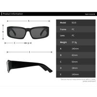 Plastic square sunglasses for women Elit 9210-EL