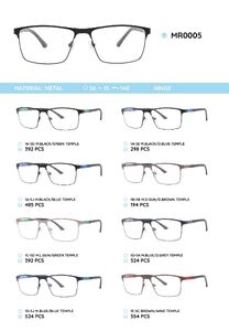 Metal frame with temples made of TR-90 material MR0005