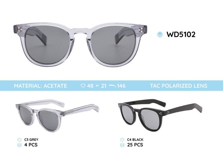 Plastic acetate frames polarized sunglasses WD5102