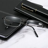 Nylor metal eyeglasses for reading and distance JY823 with memory effect and Blue ray cut, diopters from -6.00 to +4.00, PD62-64