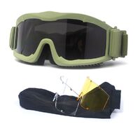 Safety shockproof tactical goggles +3 caps 军迷眼镜dxgs