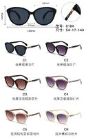 PC plastic sunglasses with metal hinge 6184W
