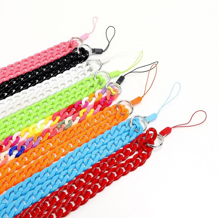 Acrylic mixed color chain for glasses and masks GB050