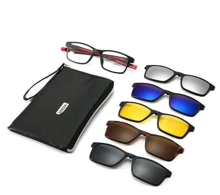 El Dorado sporty style frames with clip-on attachment set 2503A 每套 5 件 with sport strap